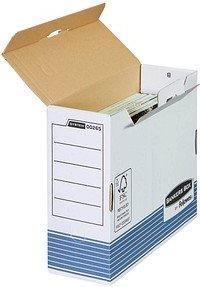 Bankers Box Archivboxen Bankers Box weiß/blau 10,8 x 26,5 x 32,7 cm, 10 St.