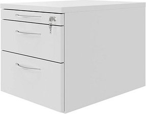 fm Rollcontainer lichtgrau 3 Auszüge 43,4 x 60,0 x 40,0 cm