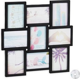 Thumbnail - relaxdays Collage-Bilderrahmen schwarz 54,0 x 54,0 cm, 1 St.