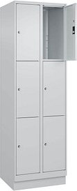 CP Schließfachschrank Classic PLUS lichtgrau 080020-203 S10009, 6 Schließfächer 60,0 x 50,0 x 195,0 cm