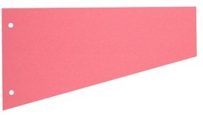 herlitz Trennstreifen Trapez rosa, 190 g/qm Karton, 100 St.