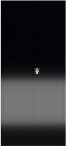 ClassiX Putzmittelschrank X-545529 tiefschwarz 80,0 x 38,0 x 180,0 cm, aufgebaut, 1 St.