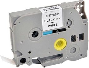 G&G Schriftbänder 20100 ersetzt brother TZe-231 , 12,0 mm, schwarz auf weiß, 10 St.