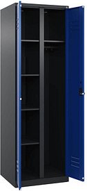 CP Spind Classic Plus enzianblau, schwarzgrau 080600-20 S10046, 1 Schließfach 60,0 x 50,0 x 185,0 cm