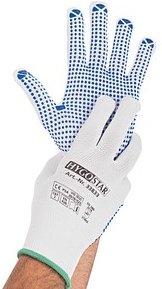 HYGOSTAR unisex Arbeitshandschuhe Structa weiß Größe 7, 12 Paar