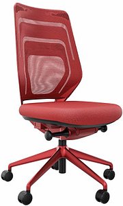 fm Bürostuhl Asiento, 4260761570280 Stoff rot, Gestell rot