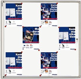 FRANKEN Schaukasten X-tra!Line silber 12x DIN A4 96,0 x 3,0 x 98,0 cm, 1 St.