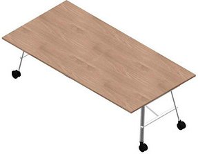 Quadrifoglio Konferenztisch SERENITY ulme rechteckig, A-Gestell weiß, 240,0 x 120,0 x 75,0 cm