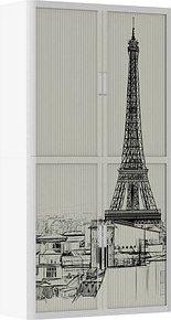 PAPERFLOW easyOffice Rollladenschrank 62120ST ohne Fachböden 110,0 x 41,5 x 204,0 cm