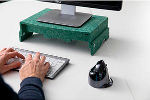 Thumbnail - BAKKER ELKHUIZEN Monitorständer Q-riser 110 Circular grün