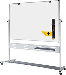 Bi-Office mobiles Whiteboard MAYA 180,0 x 120,0 cm weiß emaillierter Stahl