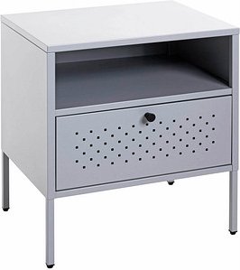 Thumbnail - HAKU Möbel Konsole Nachttisch rechteckig Metall grau 45,0 x 35,0 x 50,0 cm, 1 St.