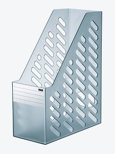 2 HAN Stehsammler Klassik XXL 1604-69 grau-transparent Kunststoff, DIN A4