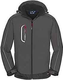 4PROTECT® Herren Softshelljacke Montana grau, schwarz Größe XS