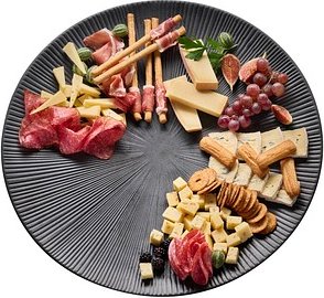 APS Servierplatte Nero schwarz