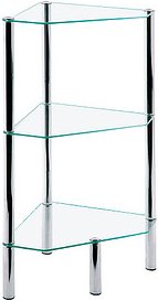 Thumbnail - HAKU Möbel Eckregal chrom 46,0 x 32,0 x 77,0 cm, 1 St.