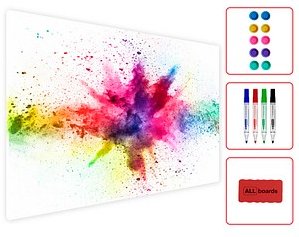 ALLboards Magnettafel 60,0 x 40,0 cm Farbenfroh