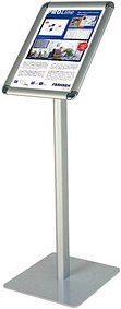 FRANKEN Infoständer silber DIN A3 28,0 x 28,0 x 125,0 cm, 1 St.