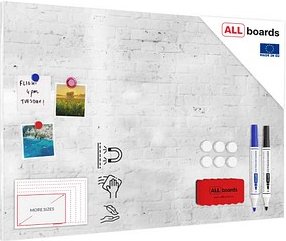 ALLboards Magnettafel 90,0 x 60,0 cm Ziegel