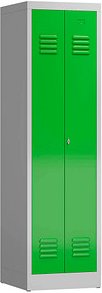 ClassiX Spind gelbgrün, lichtgrau X-510405, 1 Schließfach 50,0 x 50,0 x 180,0 cm