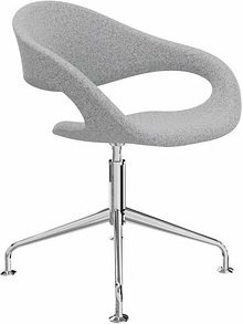 fm Besucherstuhl Elan 4260761571416 hellgrau Stoff