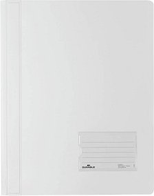 DURABLE Schnellhefter DURALUX Kunststoff weiß DIN A4 überbreit, 10 St.