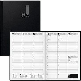 BRUNNEN Buchkalender TIME CENTER 2026 schwarz