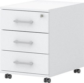 röhr direct.office Rollcontainer weiß 3 Auszüge 42,5 x 50,0 x 55,0 cm