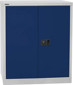 Thumbnail - BISLEY Metallschrank Universal E402A01505 lichtgrau, oxofordblau 91,4 x 40,0 x 100,0 cm, aufgebaut, 1 St.