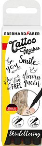 EBERHARD FABER Skinlettering Tattoostifte schwarz 1,0 - 5,0 mm, 4 St.