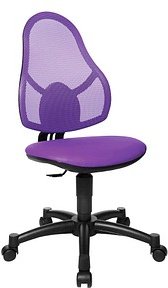 Thumbnail - Topstar Kinderdrehstuhl Open Art® Junior, 71430 S07 Stoff lila, Gestell silber