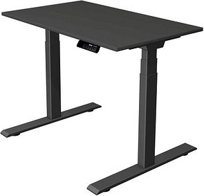 Kerkmann Move 1 stable elektrisch höhenverstellbarer Schreibtisch anthrazit rechteckig, T-Fuß-Gestell grau 100,0 x 60,0 ...