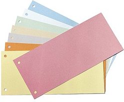 Thumbnail - Wekre Trennstreifen farbsortiert, 190 g/qm Karton, 100 Blatt