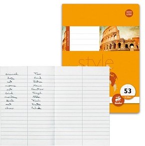 Staufen® Vokabelheft Lineatur 53 liniert DIN A6 ohne Rand, 32 Blatt