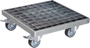 WAGNER® design yourself Pflanzenroller GH 7015 Metall silber quadratisch 29,0 x 9,5 cm