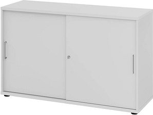 Thumbnail - HAMMERBACHER Schiebetürenschrank 1752S, V1752S/5/5/BS lichtgrau 1 Fachboden 120,0 x 40,0 x 74,8 cm