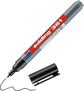 edding 361 Whiteboard-Marker schwarz 1,0 mm, 10 St.