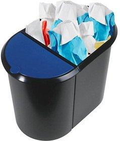 Thumbnail - helit the double Mülltrenner 20,0 + 9,0 l schwarz, 1 St.