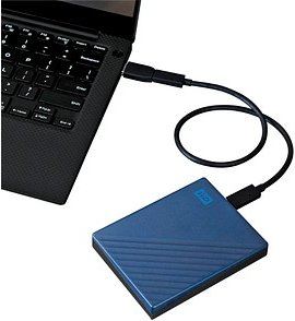 Western Digital My Passport Ultra 4 TB externe HDD-Festplatte blau