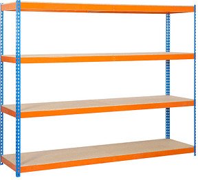 Simonrack Schwerlastregal SIMONFORTE 1806-4 458100045201868 blau, orange 180,0 x 60,0 x 200,0 cm