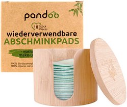 Thumbnail - pandoo Abschminkpads waschbar 1-lagig weiß, 18 St.