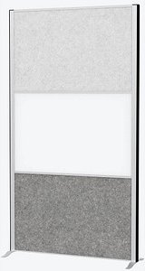 Thumbnail - MAUL Akustik-Trennwand MAULconnecto 9655295, dunkelgrau, hellgrau, weiß 100,0 x 182,0 cm, 1 St.