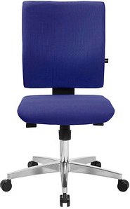 Topstar Bürostuhl Lightstar 10, LS19W0G26 Stoff blau, Gestell alu