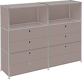 viasit Sideboard System4, 86328 taupe 152,9 x 40,4 x 118,2 cm, 1 St.