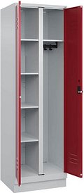 CP Spind Classic PLUS lichtgrau, rubinrot 080620-20 S10001, 1 Schließfach 60,0 x 50,0 x 195,0 cm