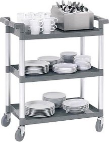 Bartscher Servierwagen TS "Adjutant" silber 83,0 x 41,5 x 94,0 cm