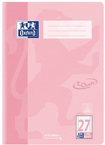 OXFORD Schulheft TOUCH Lineatur 27 liniert DIN A4 mit Rand, 16 Blatt