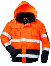 elysee® unisex Warnjacke VOLKER orange, marine Größe L