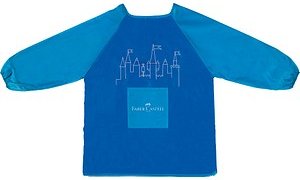 FABER-CASTELL unisex Kinder Malschürze blau Einheitsgröße 1 St.