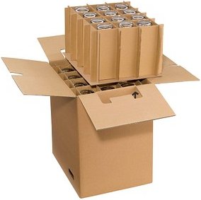 Nestler Gläserkartons 45,0 x 35,5 x 50,5 cm, 2 St.